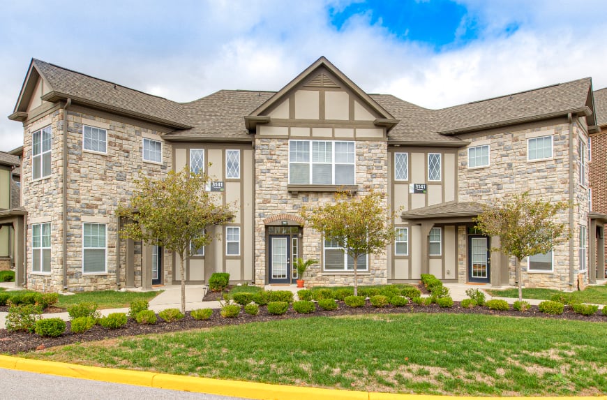 Bloomington townhomes with separate entrances.